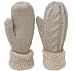 KMystic Plush Lined Cuffed Winter Knit Mittens (Khaki), One Size