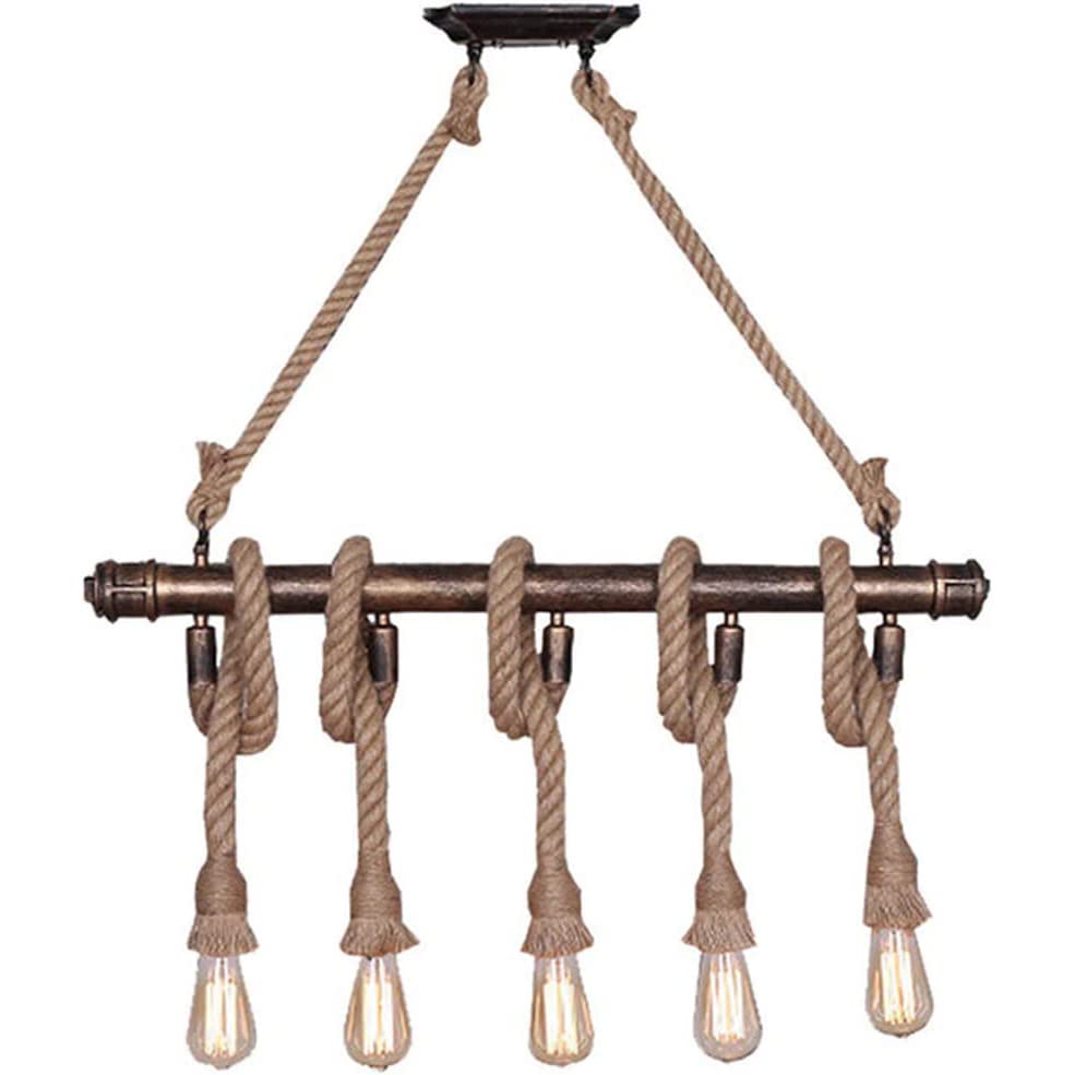 Suspension industrielle vintage en corde pour décoration de restaurant et magasin