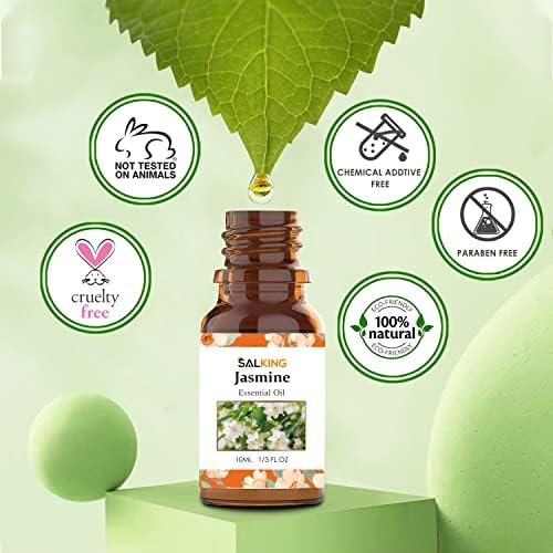 SALKING Floral Essential Oils Gift Set 12 x 10 ML, 100% Pure Natural Fragrance Oil Aromatherapy Oils Set, Premium Scented Oils for Oil Diffusers - Lavender, Rose,Geranium, Jasmine, Chamomile, Neroli