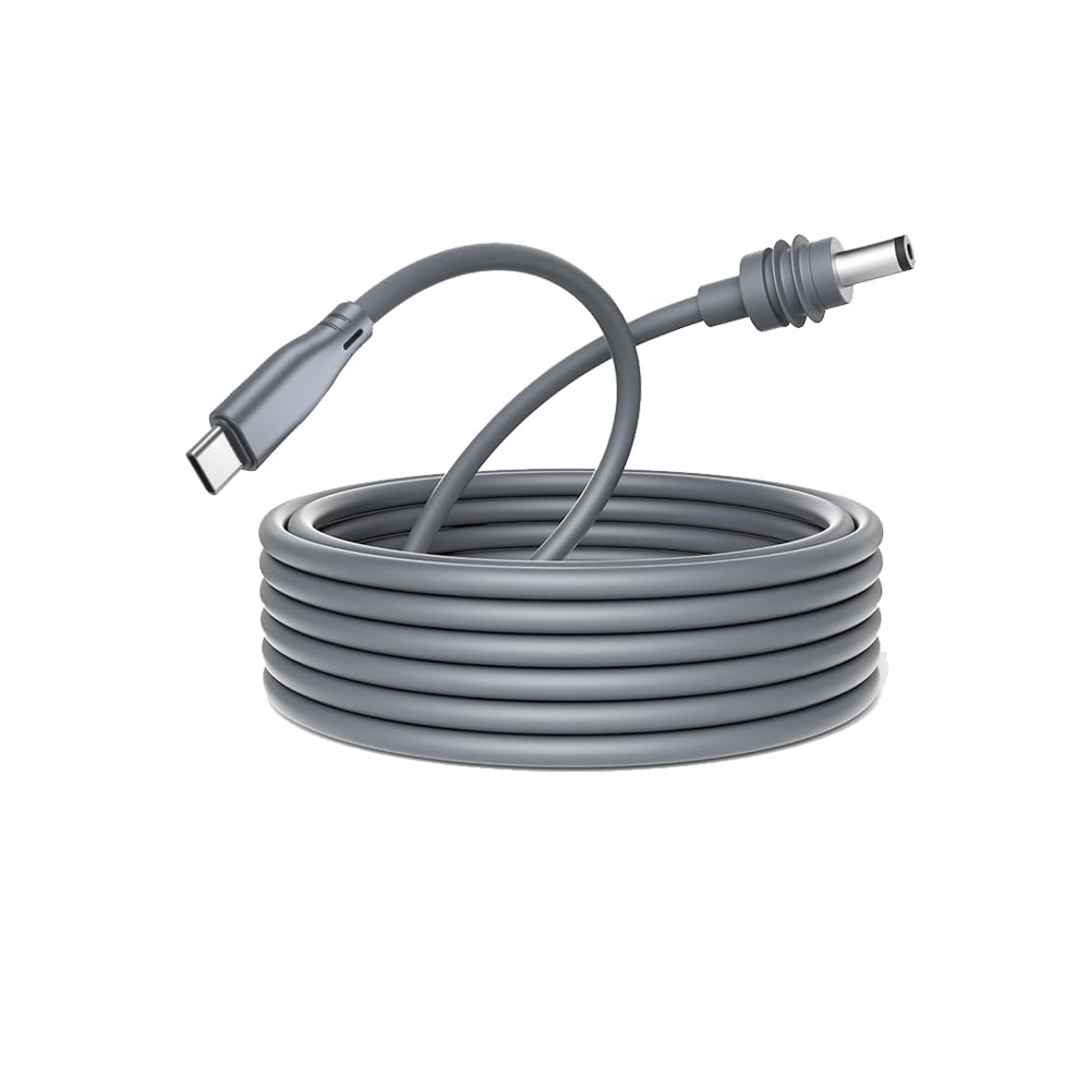 YICUCI USB C to DC Power Cable Cord 100W Input USB Type C to DC Cable Compatible for Starlink Mini DC Power Cable Direct to USB-C for Starlink Mini Work with 100W+ PD Source 18AWG (3M)