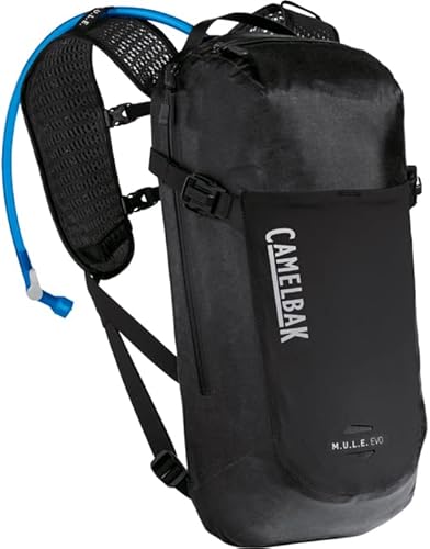 CAMELBAK Bike Hydration Bag with M.U.L.E. Evo 12 (Mule Evo 12) CRUX Reservoir (3L), Black