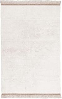 Lorena Canals-Alfombra Woolable Steppe en Color Oveja Blanca. Hecho a Mano por Artesanos en Forma Rectangular y con Lana N...