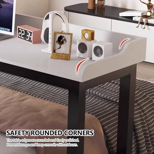 Table de lit a roulette pour ordinateur portable résolvant le manque d'espace