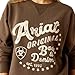ARIAT Women's Oversized Crew Sweatshirt, Banyan Bark, X-Small