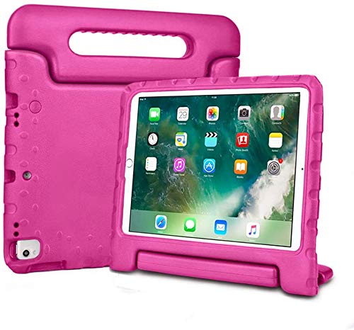 Suitable for New iPad, iPad 10.2 case, Anti-Drop and Anti-Shock, Stand 10.2 inches 2020/2019 (Rose Red)