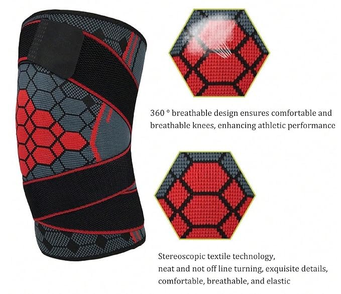 Octo Knee Brace (Medium,Orange)