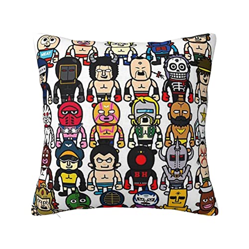 キン肉マン クッションカバー 45×45cm 北欧 おしゃれ 可愛い インテリア ソファ背当て 装飾枕カバー 座布団カバー 椅子 ソファ 洗える 防ダニ 活用幅広 抱き枕カバー