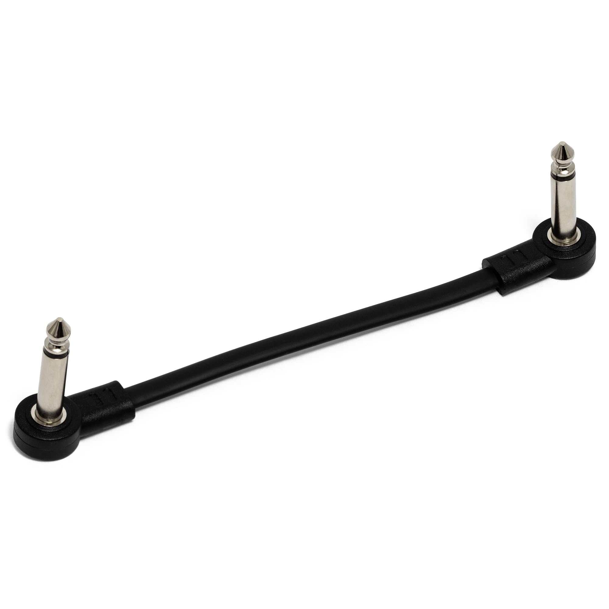 Tiger GTC-PT3 Patch Cables - 3 x 15cm Flat 1/4" Jack to Jack Leads for Effects Pedals Synths, Pedalboards & Audio Equipment - Pack of 3 - Image 2