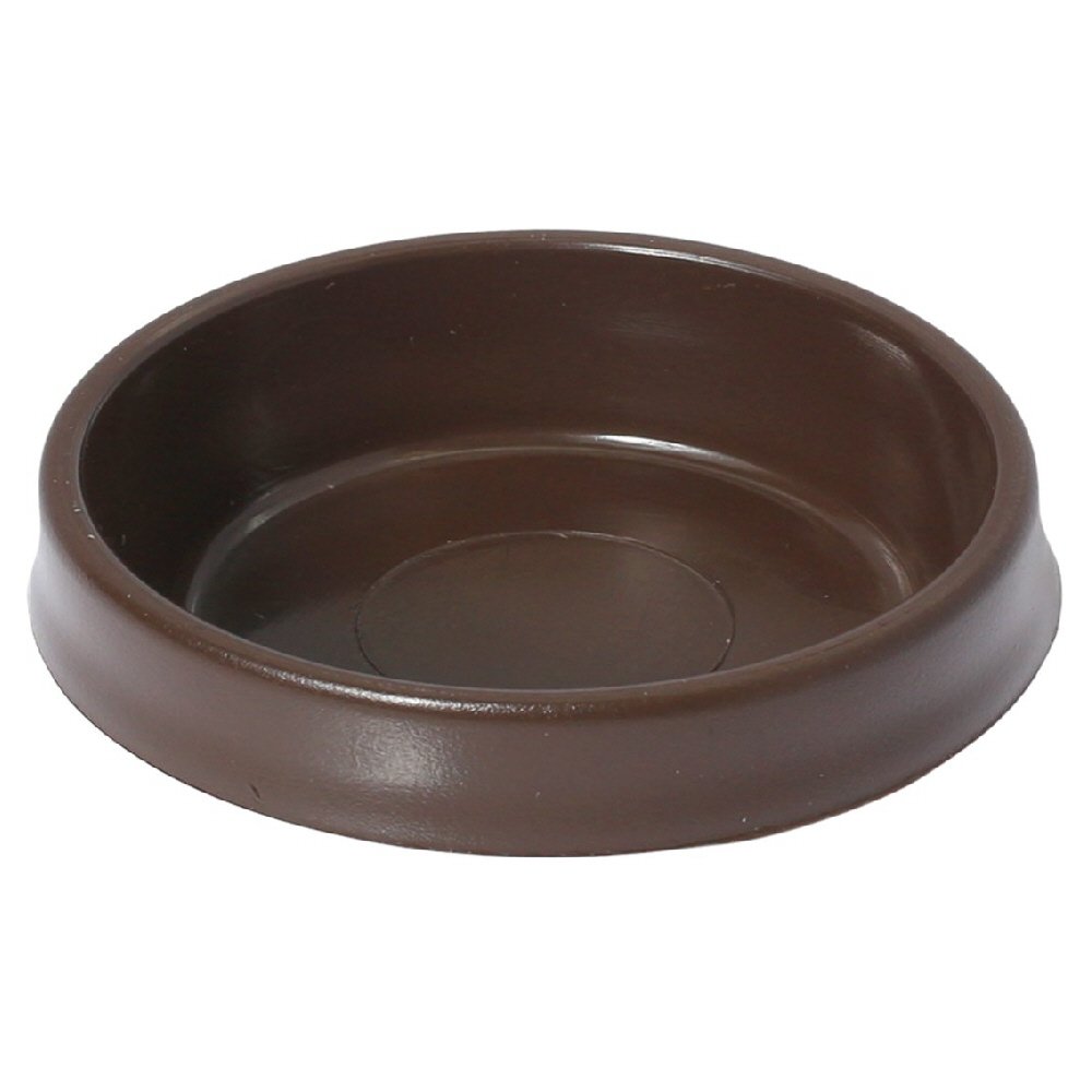 Fort Fasteners Brown - 4 Castor Cups Fort Fasteners® Castor Cups, Large 60Mm (2.5/8 Inch) Brown Premier 4 Castor Cups
