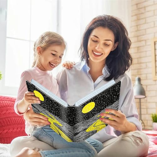Image of Photo Album 4x6 120 Pockets Photos with Strong Elastic Band, Small Mini Albums Sheet Protector Folder for Photos, Album for Family Wedding Women Men Baby Vacation Gift, Moon Creek