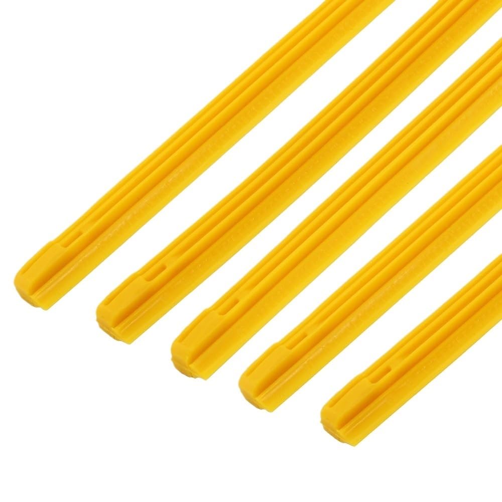 Spazzole tergicristallo per auto, Spazzola Tergicristallo Con Striscia Di Gomma Per Inserto Per Veicolo Auto(Yellow 1pcs 22 inch)