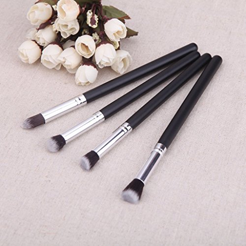Image of LAVU Eyeshadow Blending Pencil Brush, Set of 4, Black