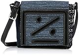 desigual handtasche jeans Modisch Desigual Damen Bag Liberté Robotboy Umhängetasche, Blau (Navy), 16x8x17 cm