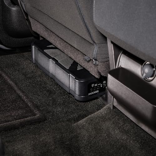 Image of KICKER 51HS8 Hideaway Compact Powered Subwoofer Enclosure with 8-Inch Subwoofer HS8