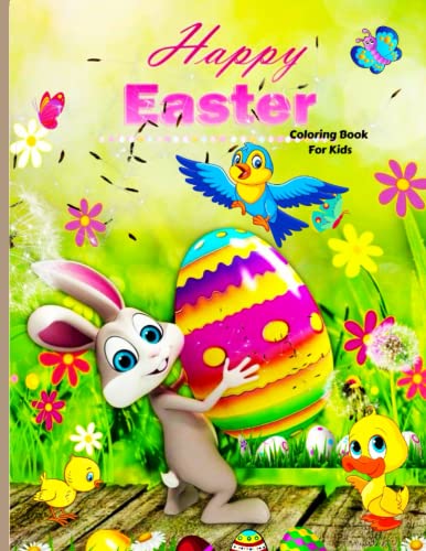 Happy Easter Coloring Book for Kids: Great Easter Coloring Book for Kids Ages 5-10/ Cute Fun and Large Print Images Coloring Pages for Kids/ Easter ... for Boys and Girls/ Easter Gifts for Kids image 2
