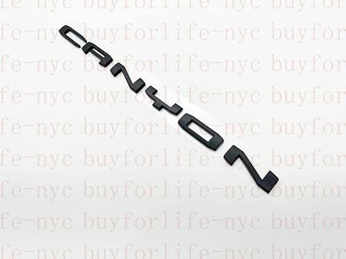 Miniatura 6 de Kit de emblemas de Canyon AT4 V6, 5 unidades, insignia 3D, repuesto para guardabarros trasero Dorr para Canyon 2021-2022 (negro mate rojo)