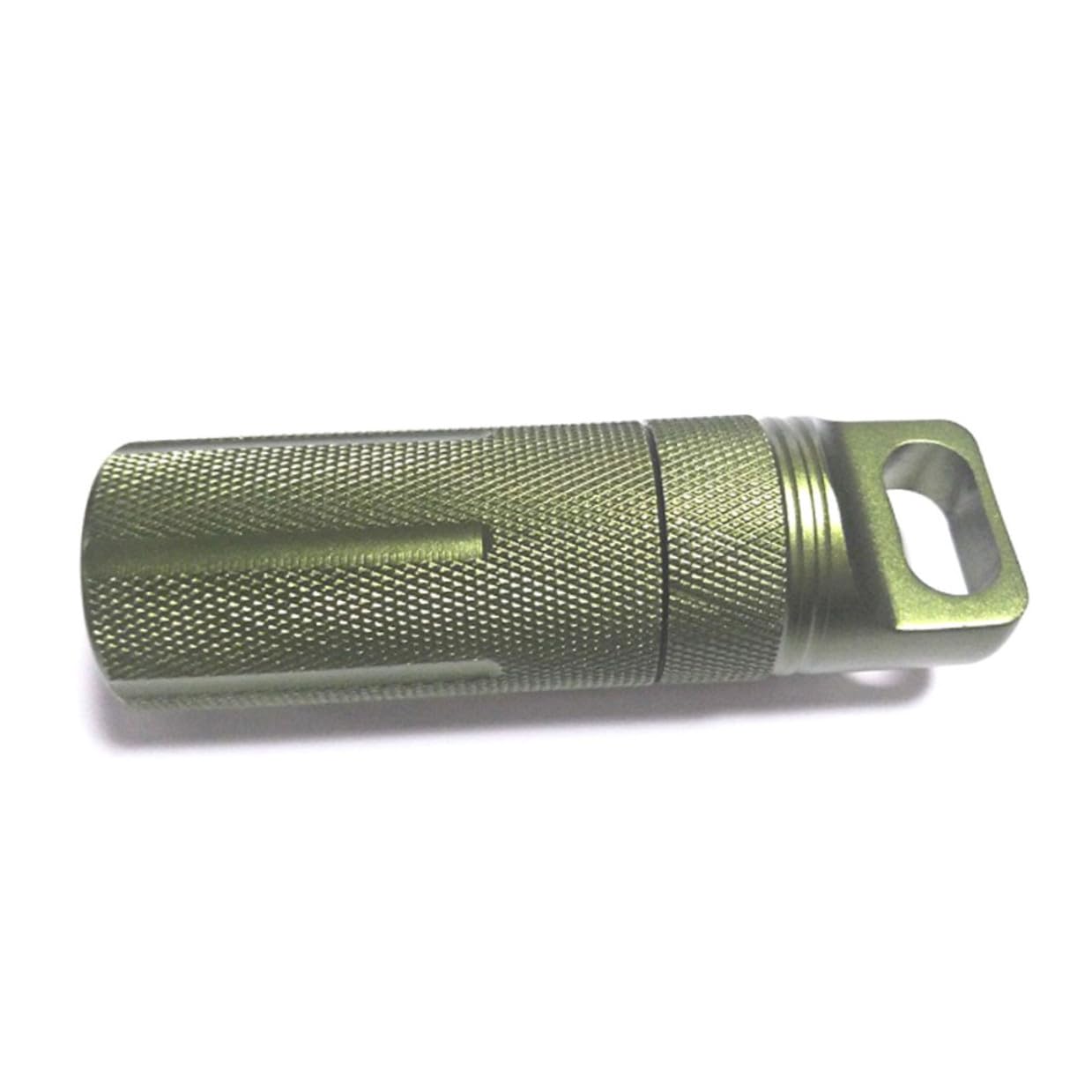3stücke Aluminium Wasserdichte Medizin Einzeletui Etui Schlüsselanhänger Mini Pillen Box Aluminiumlegierung Dose für Tabletten und Streichhölzer Zufällige Farbe