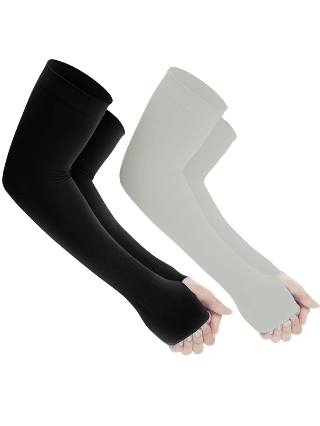 Yuneek Arm Sleeves For Men & Women UV Sun Protection, UPF 50 Cool Arm Hand Cover Unisex For Bike ride,Golf,cricket,cycling,yoga,gym Sports-image-11