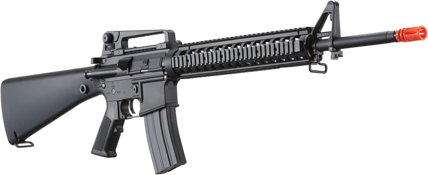 Lancer Tactical Gen 2 Long Rail M4 AEG Airsoft w/ 12'' Free Float Rail System (1000 Rounds BBS, Battery & Charger Included)