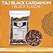 TAJ Premium Indian Black Cardamom, Kali Elaichi, 3.5-Ounce