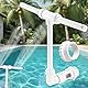 Pool Fontäne Dual Springbrunnen 360° Verstellbarer, Pool Springbrunnen Fontäne mit Adapter, Pool Brunnen Wasserfall, Druck- und Höhenverstellbares Pool Wasserfontäne für Pool und Spa