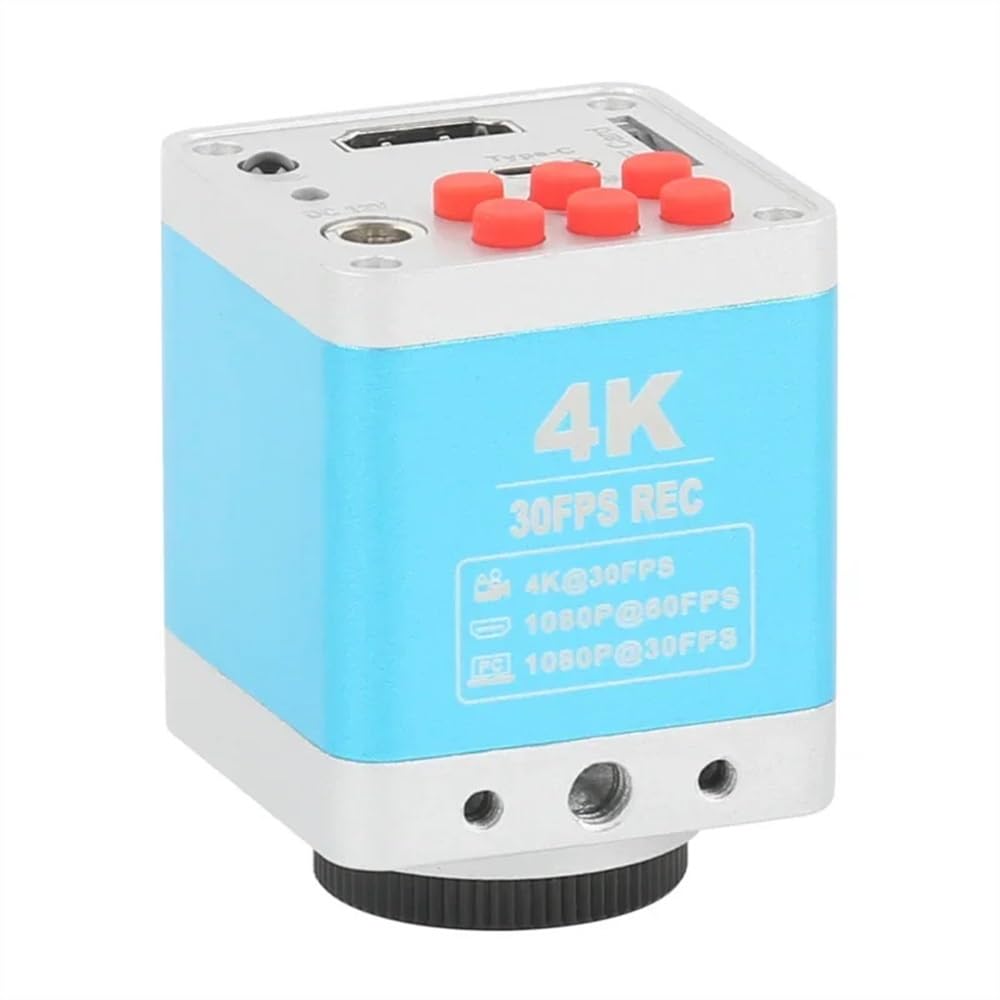 Mikroskop-Beobachtung, 10 MP, 4 K, 1080P, HDMI-Typ-C, PC, digitales Videomikroskop, C-Halterung, Kamera für Handy, PC, PCB, SMD, Tablet, Löt-Reparatur (130-fache Linse mit LED)