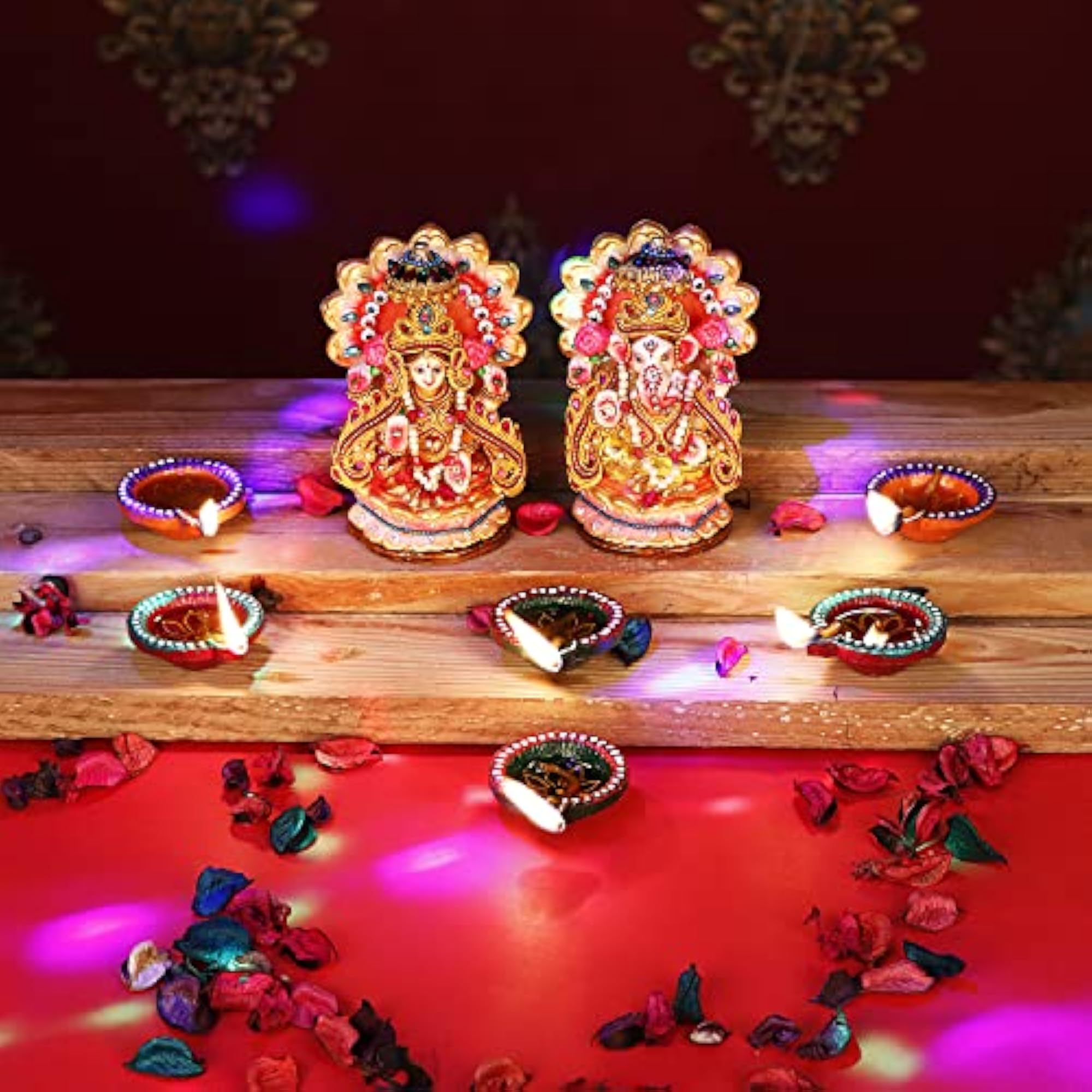 Laxmi Ganesh Eco-Friendly Murti Idol Statue for Home Decor