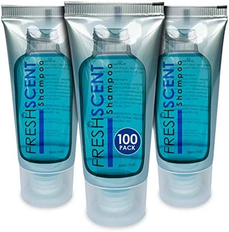 Freshscent Shampoo 1oz (100 Tube Case) Hotel Travel Size, Bulk Amenities and Toiletries for Hospitality