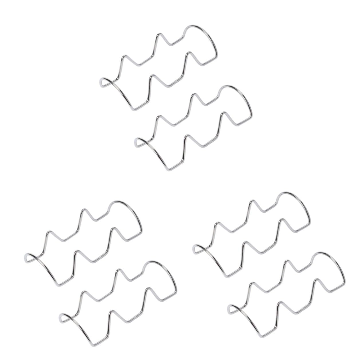 DECHOUS 6 Pcs Taco Rack Pancake Holder Taco Shell Baking Rack Prensa Para Tortillas Maquina Para Tortillas Stainless Steel Taco Holder Soft and Hard Taco Shells Mexican Pancakes