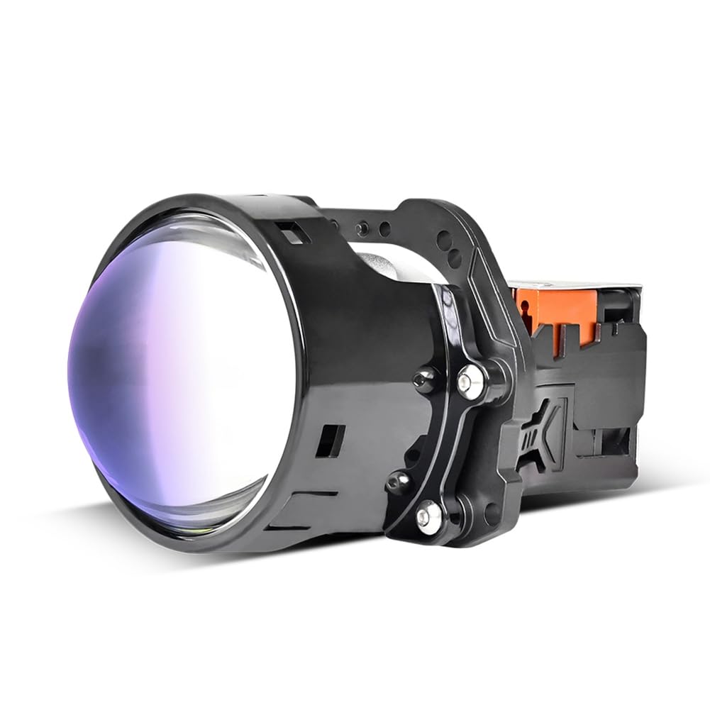 Kit de 2 Faros Delanteros con Lente de Proyector LED Bidireccional TIR Prism de 3 Pulgadas, 130 W, 6000 K, Ajuste Universal, Accesorios para Automóviles, Reequipamiento de Luz LHD
