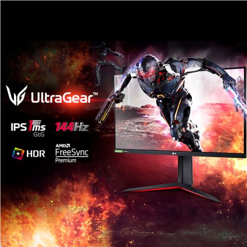 Monitor Gamer LG 24' Full HD 144Hz 1ms Inclinação Preto 24GN60R glide