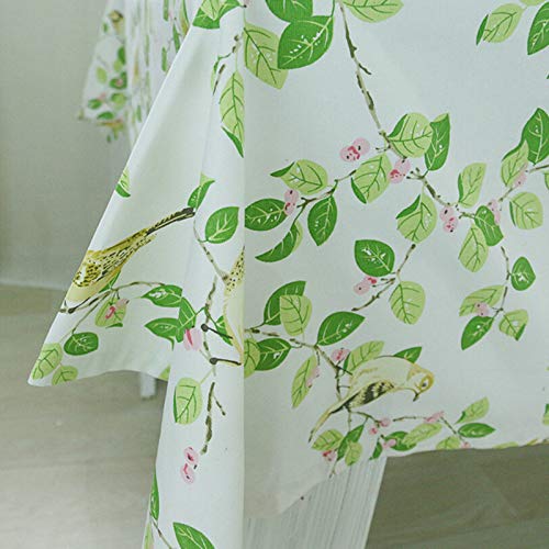 Nappe oiseaux branches fleurs coton pour protéger et décorer la table - 4