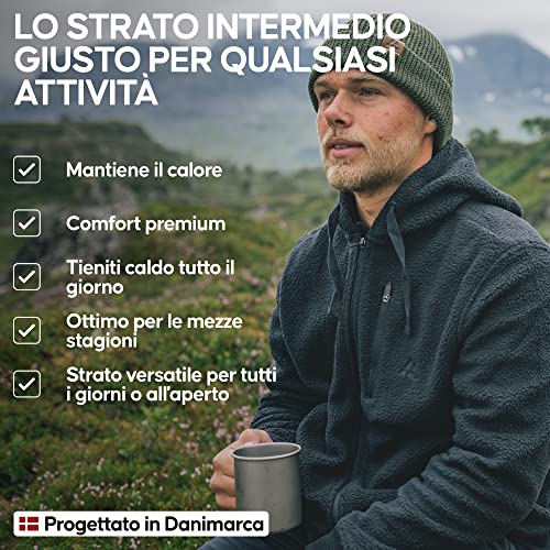 DANISH ENDURANCE Giacca Termica in Pile, Felpa