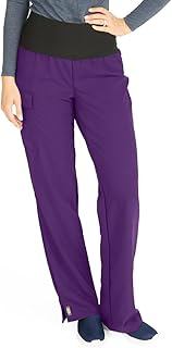 Ocean AVE Women's Stretch Wide Waistband Scrub Pants