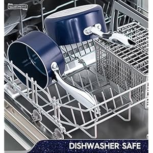 MICHELANGELO Sauce Pan with Lid, Ceramic Saucepan Set, 1.5Qt & 2Qt & 3Qt Sauce Pan Sets, Nonstick Saucepans with Lids, Small Pots with Stainless Steel Handle, Oven Safe, Blue MICHELANGELO Sauce Pan with Lid Ceramic Saucepan Set 15Qt 2Qt 3Qt Sauce Pan Sets Nonstick Saucepans with Lids Small Pots with Stainless Steel Handle Oven Safe Blue