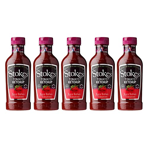 Stokes Real Tomato Ketchup in Squeezy Bottle 485g - Pack of 5