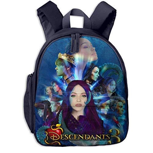 Dfdsf Descendientes 3 Mochila Escolar con Estampado Lindo para niño y niña