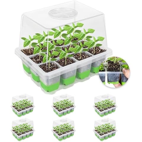 MIXC 6 Pack Seed Trays with Lids Cover