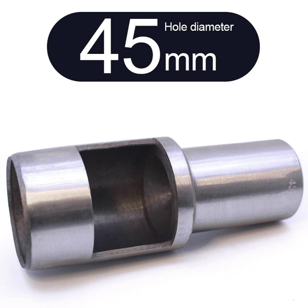 1 Stk. Haushaltsstahl-Locher Leder Manueller Rundloch-Locher für Gürtel Papiertüte Metalldichtungen Kunstleder-Arbeitsstempel, 45 mm