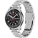 Produktbild Juntan Kompatibel for Galaxy Watch 46mm Bänder Gear S3 Frontier, Klassische Samsung Galaxy Watch 3 45mm Edelstahl Mesh Uhrenarmband 22mm Ersatz Metallverschluss Silber