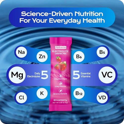 Image of Daily Hydration Electrolyte Powder Sugar Free - Strawberry 18 Packs