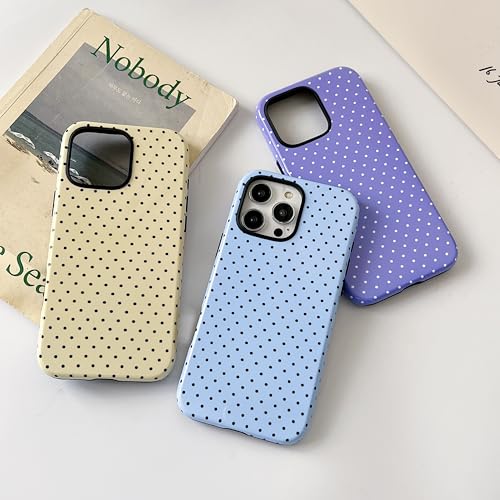 Coque iPhone 15 Pro Max à pois antichoc en TPU et PC rigide