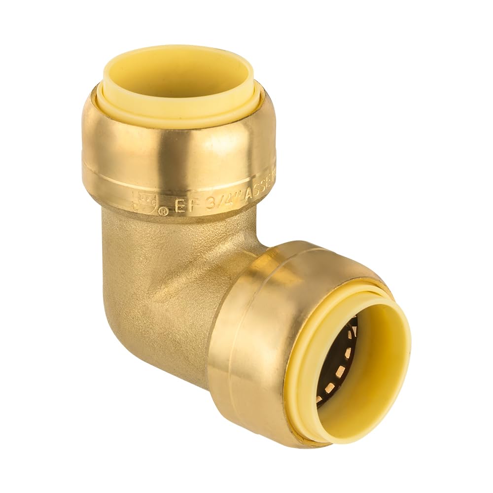 Pex Tee Fitting EFIELD 3/4 Pex X 3/4 Pex X 1/2 Female NPT Threaded Drop Ear Tee Brass