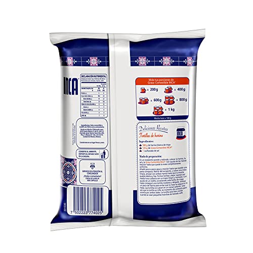 Inca Manteca (vegetable shortening) 1 kilo 35 ounces - Thumbnail 3