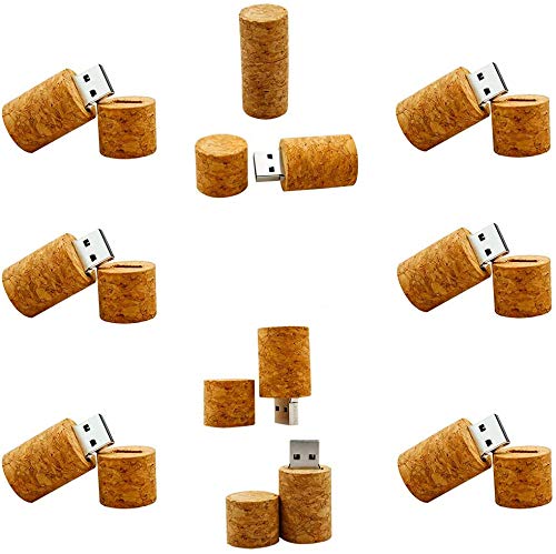 Clé USB liège vin 32 Go : cadeau d'affaires et souvenir de mariage en lot de 10