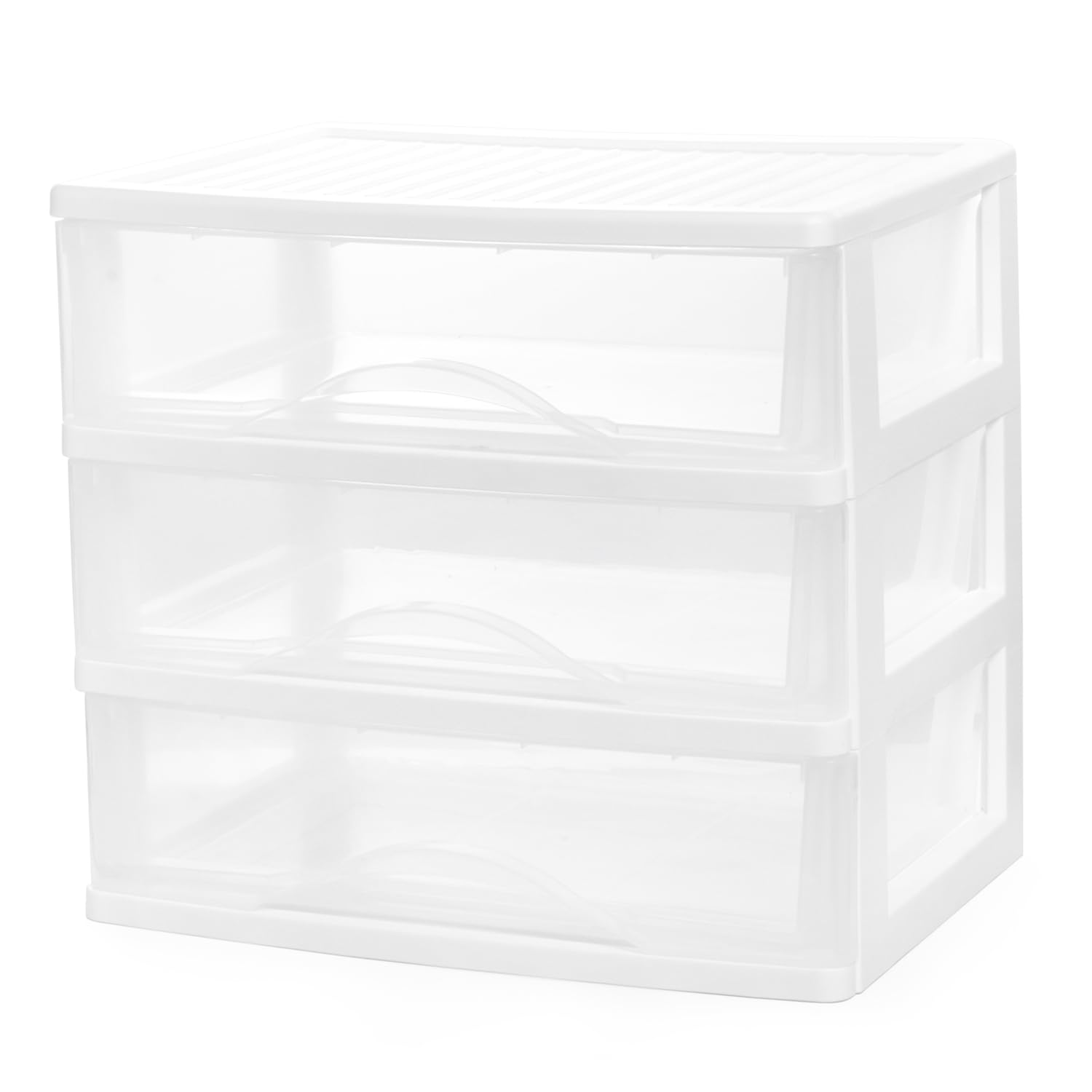 BYCY Plastic Stackable Storage 3 Drawers