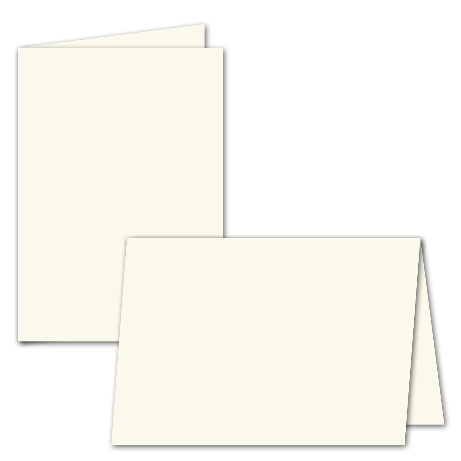 Confezione da 700 fogli di carta pieghevole formato A6, color crema, 143 x 200 mm (100 x 143 mm piegati), carta opaca di GUSTAV NEUSER®