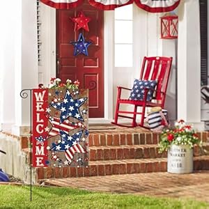 Avoincolorlifepatriotic4thofjulygardenflag12x18inchdoublesidedoutsideamericanstarsandstripeswelcomeyardoutdoordecoration Urban Country Home Decor Avoin colorlife patriotic 4th of july garden flag 12×18 inch double sided outside american stars and stripes welcome yard outdoor decoration urban country home decor