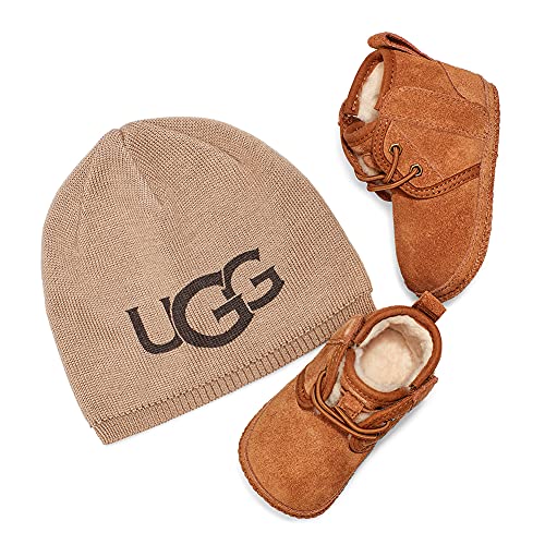UGG Unisex-Baby Baby Neumel & Ugg Boot, Chestnut, 02/03