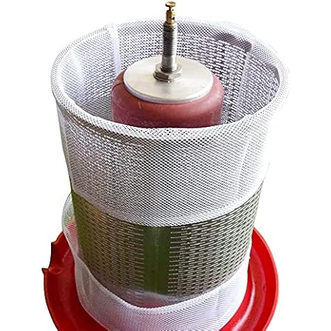 Reusable Mesh Bags, 2 Pack Washable Filter Bag for Fruit Wine Juice - intended for 5.3 Gallon Apple Wine Press Cover